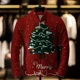 thumbnail image 4 of Suéter feo de otoño e invierno con estampado 3D navideño de Home Alone, cárdigan suelto y diseño de ropa de abrigo, 4 of 5