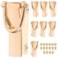 thumbnail image 1 of 8Pcs Metal D Ring with Screws Rotatable D Rings for Purse Bag Making Crafts, 1 of 8