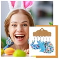 thumbnail image 2 of Easter Theme Rabbit Egg Carrot Set Leather Earrings Jewelry, 2 of 9