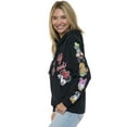 thumbnail image 6 of Disney Womens Mickey Mouse & Friends Hoodie Sweatshirt Black Zip Up, 6 of 9