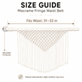 thumbnail image 5 of Women's Fringe Belt, PU Leather Macrame Waist Belt for Beach Outfits，Fashionable belt, new style belt, a must-have for ladies, 5 of 9