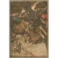 thumbnail image 2 of Arthur Rackham 11x14 Black Ornate Wood Framed Double Matted Museum Art Print Titled: If Orpheus First Produced the Waltz (1911), 2 of 5