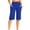 c01Blue, variant on USNSM Women's Bermuda Long Shorts with Pockets High Waisted Knee Length Shorts for Women Athletic Workout Beige S