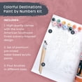 thumbnail image 2 of Pink Picasso Kits Colorful Destinations Paint by Number for Adults and Teens  DIY Unique Canvas Painting Kits Color by Numbers Arts & Crafts Kit  Desert Daydream 8x10- Paint Kit Set, 2 of 8