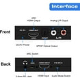 AUBEAMTO 4K HDMI Switch Audio Extractor With ARC & Optical Toslink HDMI ...