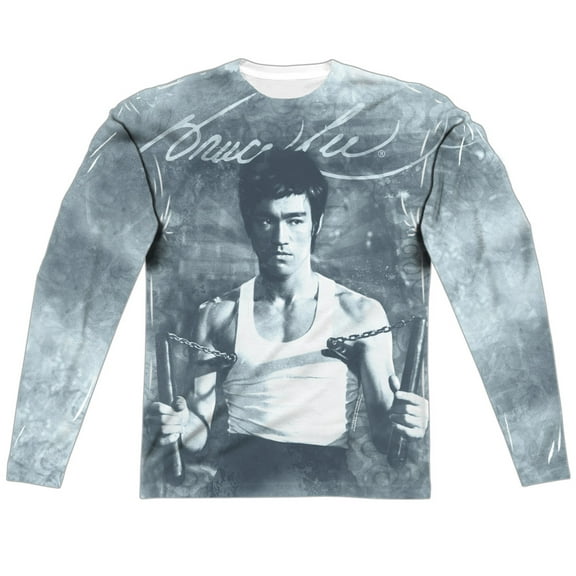 Bruce Lee - Nunchucks - Regular Fit Long Sleeve Shirt - Small