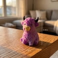thumbnail image 2 of Fountwell Kawaii Highland Cow Squis+hy Toys, Slow Rising Stress Relief Squeeze – Cute Cow Figure, 2.36×3.15in Soft Foam, Anxiety Relief Gift, 2 of 6