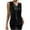 Black, variant on ZyeKqe Satin Tank Tops for Women V Neck Sleeveless Business Casual Top Blouses Shirts