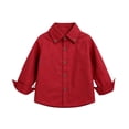 thumbnail image 3 of Swuxness Toddler Fall Casual Shirt Jackets Long Sleeve Solid Color Button Closure Short Windbreaker Coat, 3 of 4