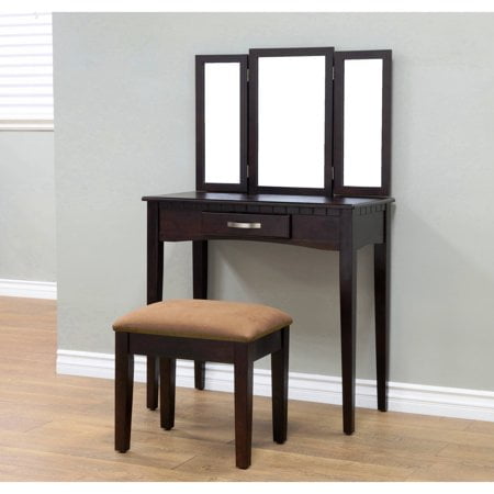 Home Craft 3-Piece Vanity, Espresso