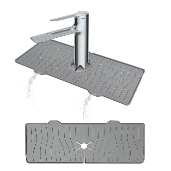 Kitchen Sink Splash Guard Silicone Faucet Mat Drip Catcher Multipurpose