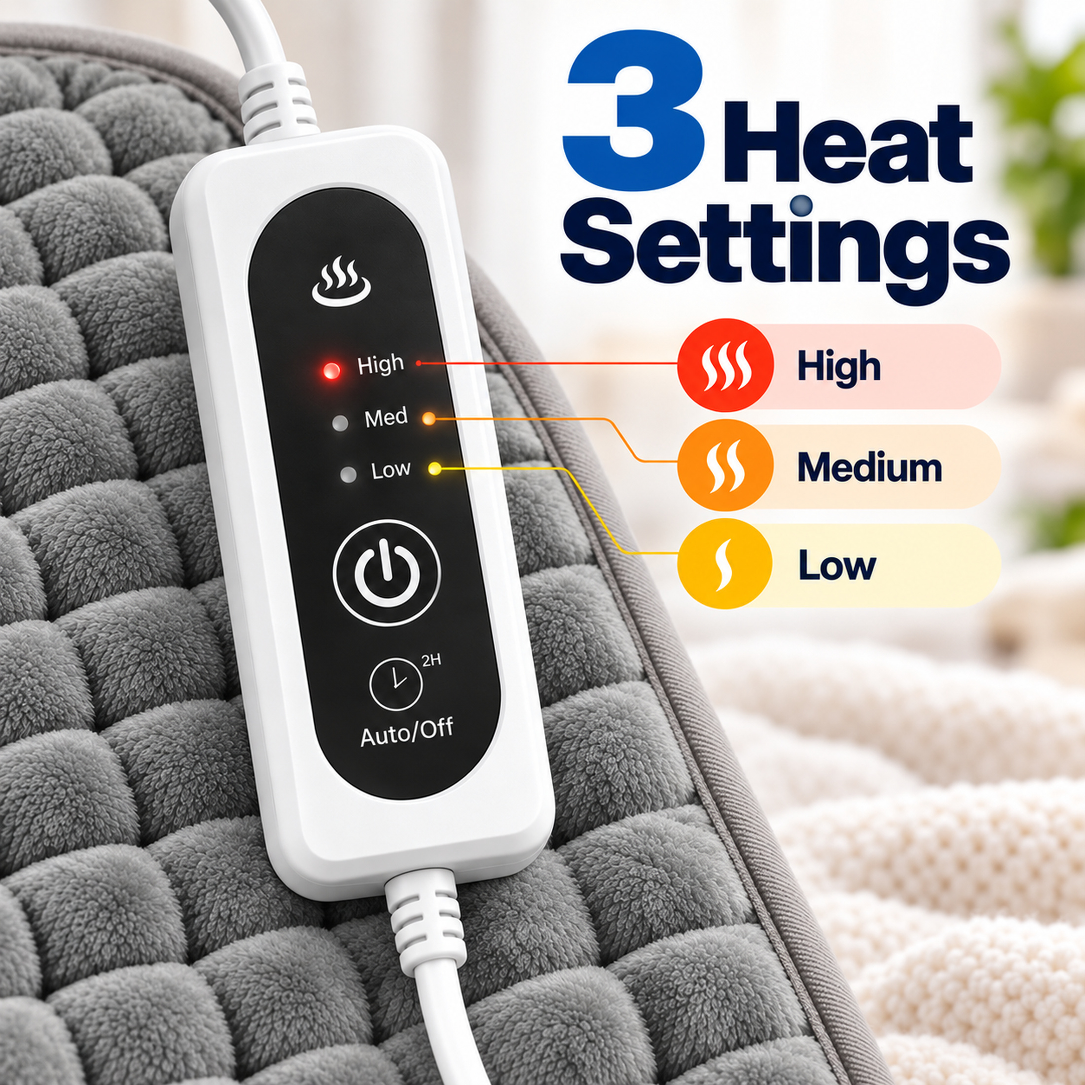 Amumu 12x24 Electric Heating Pad with Auto Shutoff photo 5