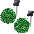 thumbnail image 1 of Joomer Luces solares navideñas, 72 pies x 2 unidades, 200 LED, 8 modos, luces solares de cadena, luces solares impermeables para decoraciones navideñas (multicolor), 1 of 4