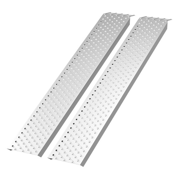 Aluminum Shed Ramp 2PCS,Loading Ramp for Riding Mower, Versatile Loading Ramp with Punch Plate Surface, 880 lbs Capacity for Lawn Mower, ATV,Motorcycle