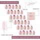 thumbnail image 4 of Press On Nails Glamnetic Pure Hearted Brillante Short Almendra, 4 of 6