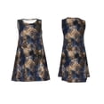 thumbnail image 7 of Lsque Watercolor Snake Skin Pattern Summer Dresses for Women – Sleeveless T-Shirt Swing Sundress, Perfect for the Beach and Casual Days, 7 of 7