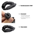 thumbnail image 4 of Bloqueo de casco antirrobo para bicicleta de carretera MTB bloqueo de Cable de seguridad con contraseña de 4 dígitos Hugtrwg  Para estrenar, 4 of 6