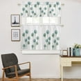thumbnail image 5 of 3 Piece Curtains Tiers and Valances Set, Dandelion Flower Floral Print Vintage Farmhouse Decoration Rod Pocket Short Window Treatment Tiers Curtains Panel and Valance for Cafe Bathroom Kitchen, 5 of 6