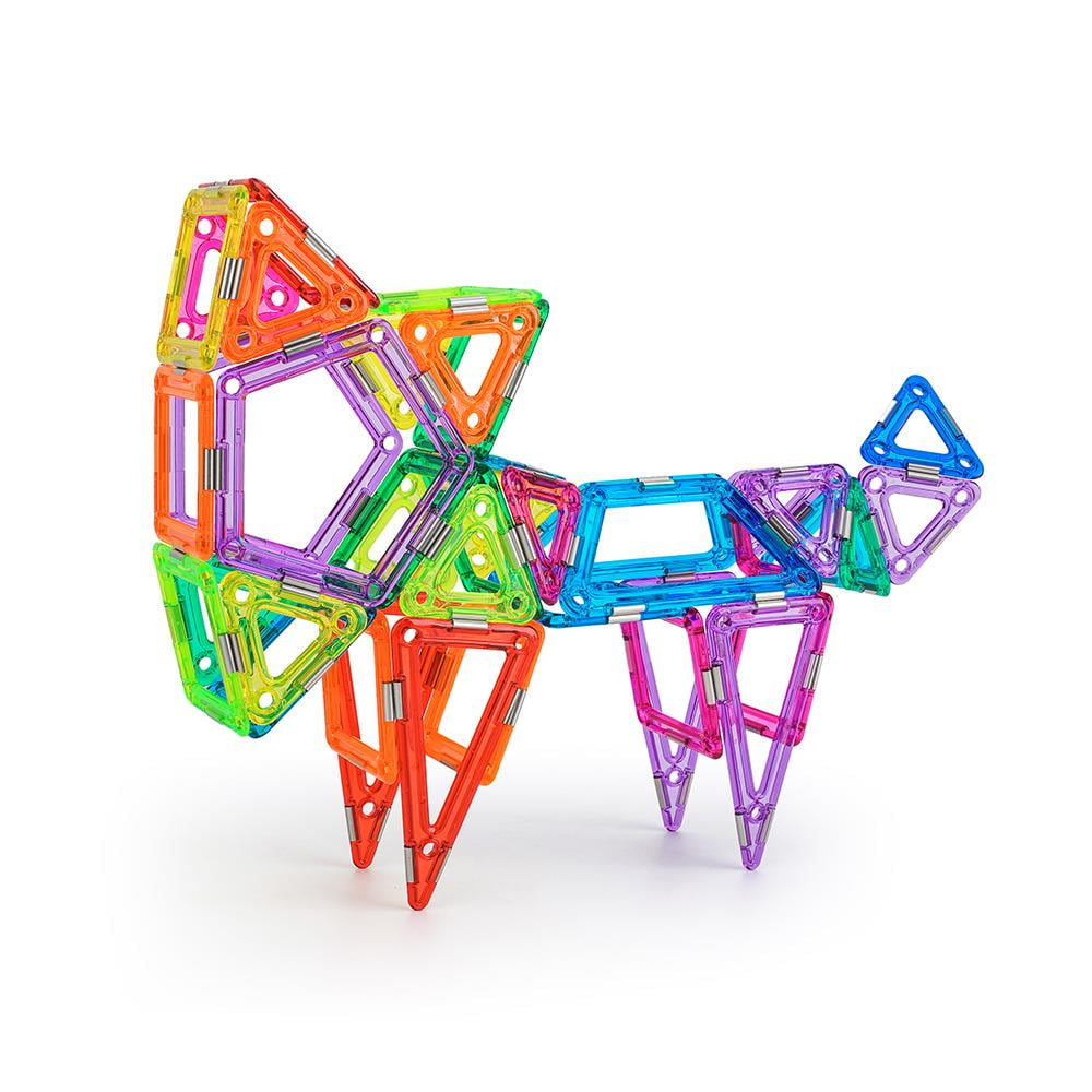 Hurtle HURMT83 Deluxe Building Blocks Educational Tiles Kit with Car