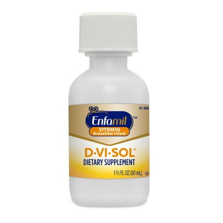 Enfamil D-Vi-Sol Vitamin D Supplement Drops for Infants, 50 mL dropper bottle