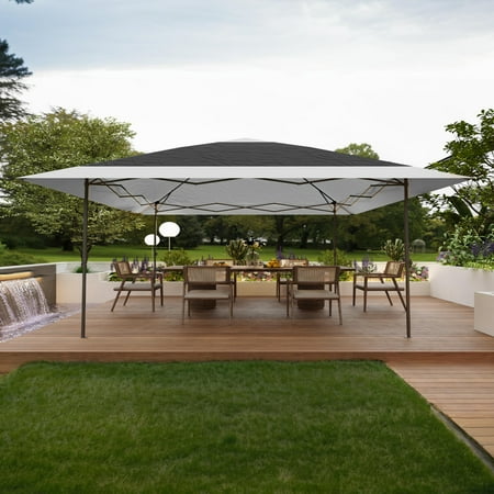 Ataucjin 12x12FT Outdoor Pop Up Canopy Tent Portable Gazebo Shelter Instant Gazebo Tent With 4 Stanbags 8 Stakes Beach Tent For Lawn Garden Backyard Deck Events Parties Camping