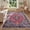 Hot Pink/Multi, variant on Boho Tribal 2x4.3 Washable Rug Runners for Hallways Non Slip, Kitchen Bathroom Entryway Carpet Runner, Bohemian Faux Wool Low-Pile Throw Doormat for Laundry Entrance (Rust/Dull Teal,2x4.3ft)