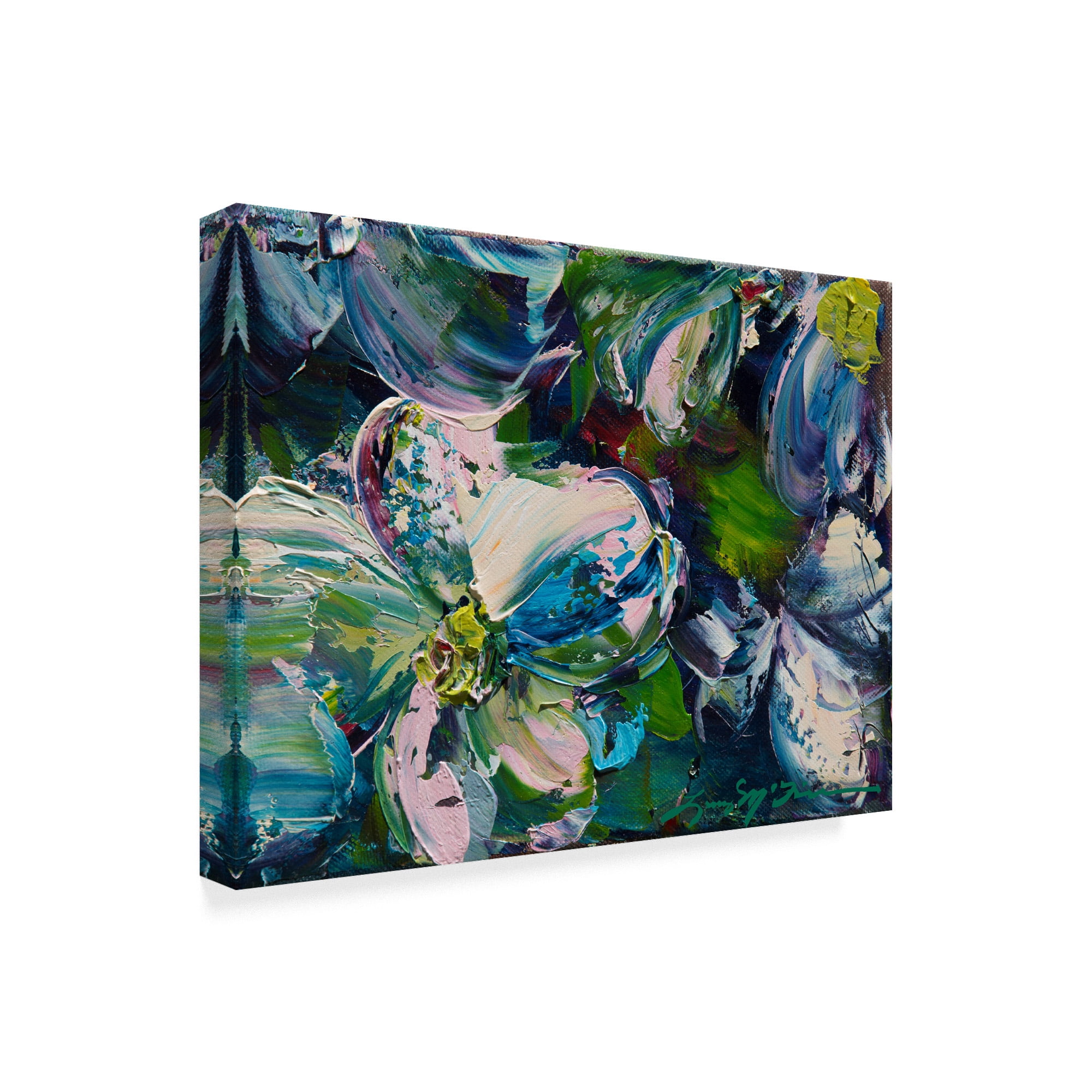 Trademark Fine Art 'Dogwood Impressions' Canvas Art by Lucy P. Mctier