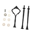 thumbnail image 4 of Soporte para bandeja de pasteles con asa, accesorios, varilla para bandeja de postres, kit de herrajes resistentes, 3 niveles Negro, 4 of 9