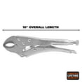 thumbnail image 2 of GreatNeck Curved Jaw Locking Pliers, Steel, 10 inch, 2 of 10