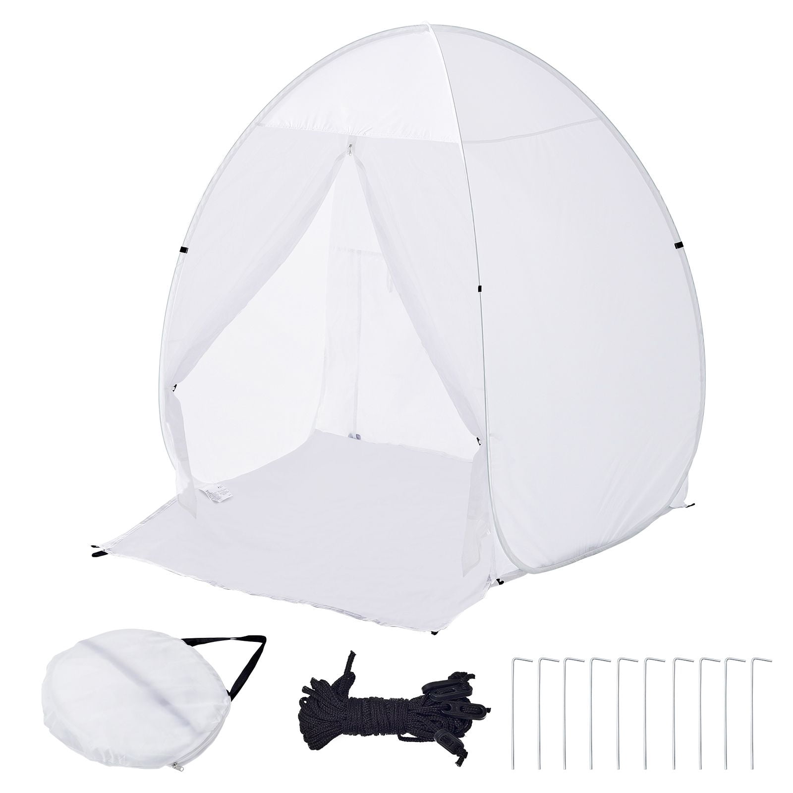 Easy to carry paint tent 60x60x70 inch pop-up paint booth with floor vent storage bag