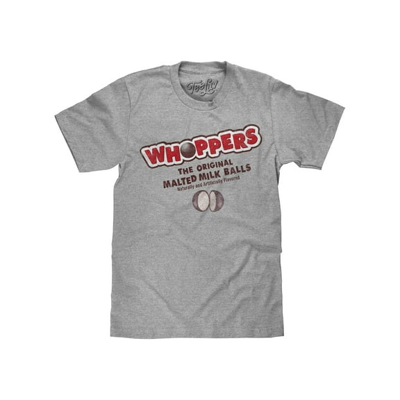 Tee Luv Men's Whoppers Chocolate Candy Logo T-Shirt (S)
