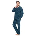 thumbnail image 2 of Ashford & Brooks Mens Woven Pajamas Long Pj Set, Green Blackwatch, L, 2 of 5