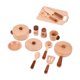 thumbnail image 1 of Utensilios de cocina para juegos de rol, cocina de juguete, juego de té, juego de cocina de madera para niñas, regalo de cumpleaños para niños de 3 añ, 1 of 9