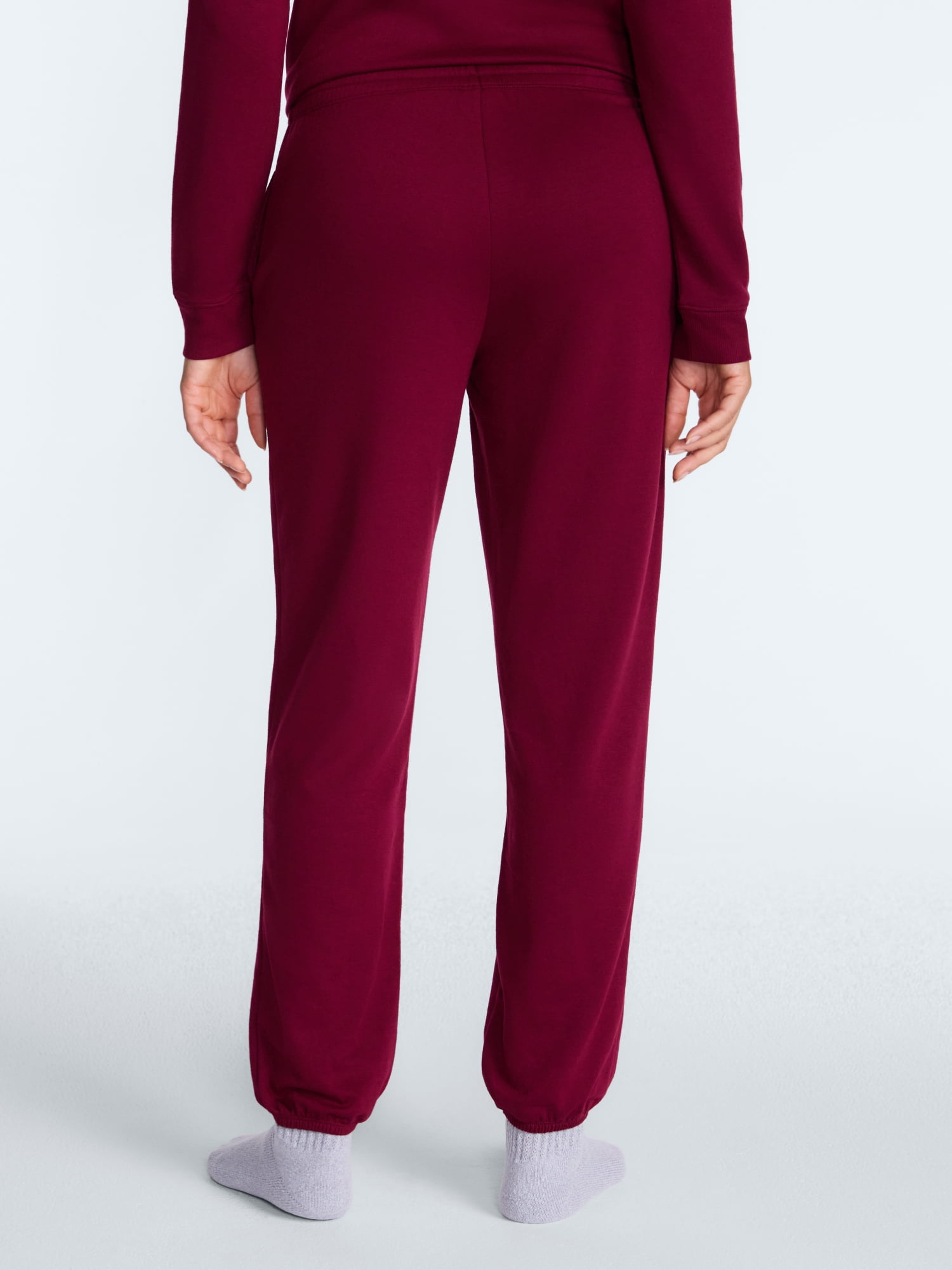 Joyspun Women's Fleece Sleep Pull On Jogger, Sizes XS to 3X