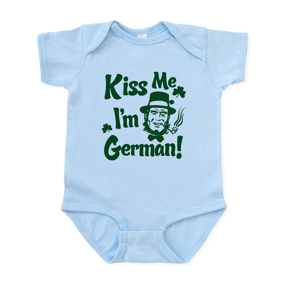 CafePress - Kiss Me I'm German Infant Bodysuit - Baby Light Bodysuit, Size Newborn - 24 Months