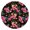Pioneer Flower Floral-2, variant on Pioneer Flower Floral Print Pattern Round Fitted Tablecloth with Elastic Edge,Dining Table Cover Waterproof,Outdoor Round Tablecloth for Camping,Dining,Indoor and Outdoor
