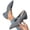 10#Gray, variant on Women's Hollow Knit Double Strap Buckle Mary Jane Shoes Point Toe Chunky Block Heel Breathable Commute Fashion Pumps For Women