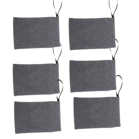 Soap Bag Exfoliating Soap Pouch for Foaming Shower Soap Bag, Gray, Set of 6