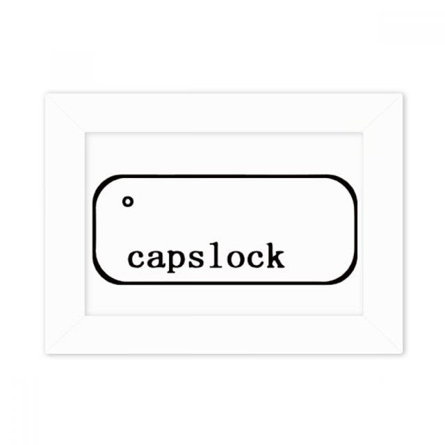 keyboard capslock Photo Mount Frame Picture Art Painting Desktop 5x7 inch