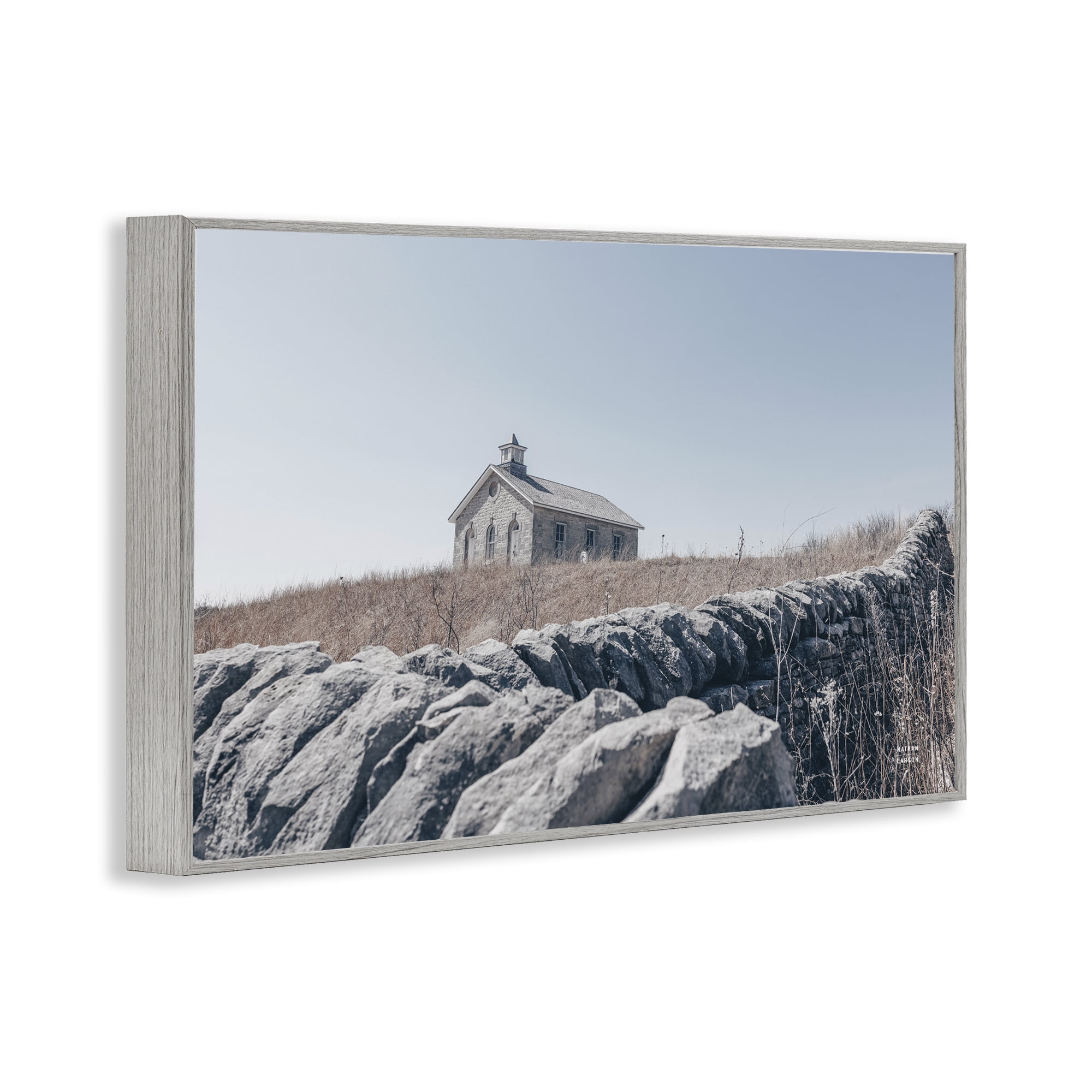 Stupell Industries One Room Schoolhouse Gray Framed Giclee Art, design by Nathan Larson