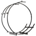 thumbnail image 1 of Outsunny 28" Round Firewood Rack Holder Log Storage Rack, 110 lbs. Weight Capacity, Black, 1 of 10