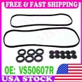 thumbnail image 2 of Valve Cover Gasket Set w/Grommets For 03 -10 Acura Honda 3.0L 3.7L J30A4, 2 of 5