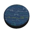 thumbnail image 2 of Kdxio Spare Tire Cover for RV Trailer, Waterproof Wheel Cover,Camper Spare Tire Cover Fit for Rv SUV Truck Travel Trailer 16 inch-Shark, 2 of 8