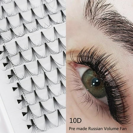 10D 16 Lines  Volume Lash Fan Pre Fanned Individual Eyelash Extension 8-15mm False Eyelash  C/D Curcles  for Women C