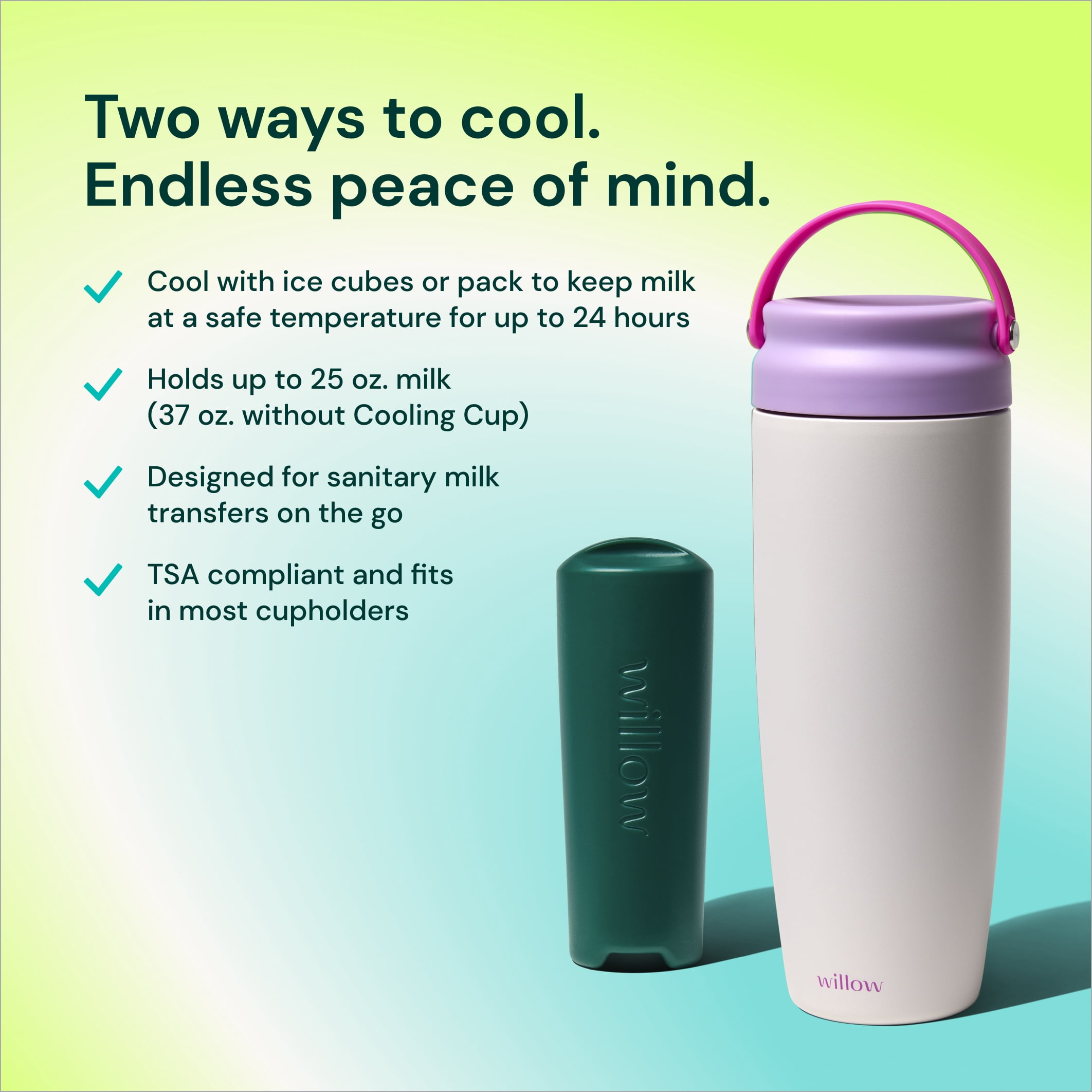 Willow Portable Breast Milk Cooler 16 oz