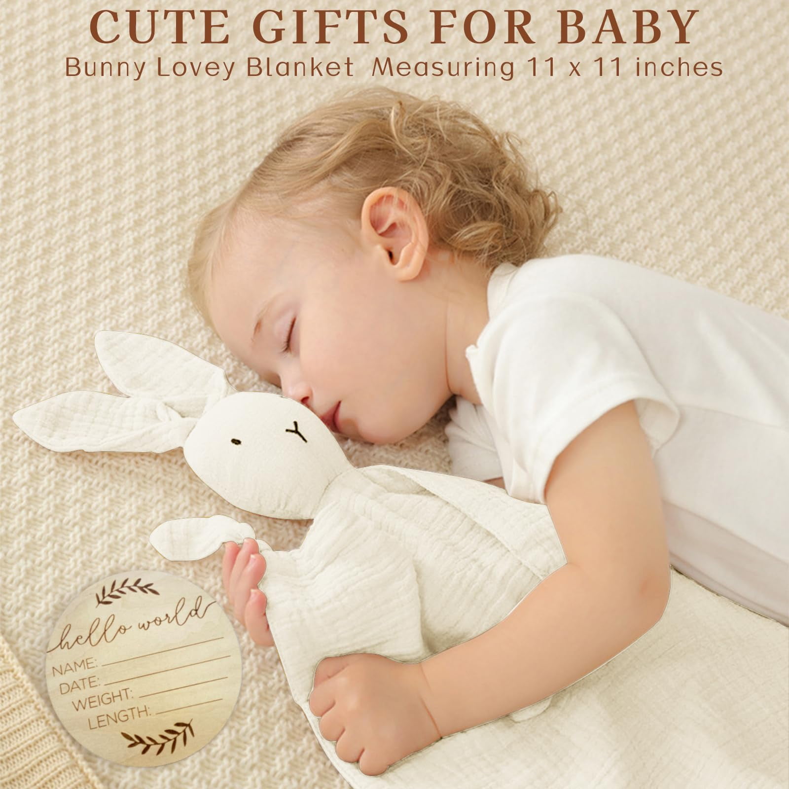 11-Piece New Mom Gifts & Baby Shower Gifts for Girls, New Mom Gift Basket After Birth, Pregnancy Gifts for First-Time Moms, Expecting Mom - New Mom Care Package After Baby(Blue Bunny)