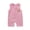 Pink, variant on Newborn Baby Clothes Short Silk Dress for Baby, Sleeveless Romper with Bear Embroidery, Breathable Double-Layer Gauze, Concealed Button
