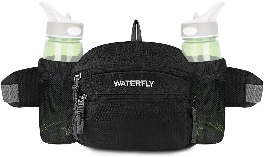 hiking waist pack with water bottle