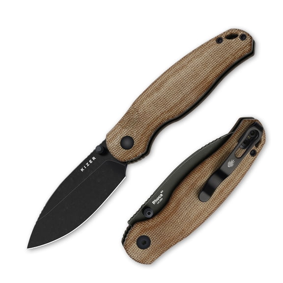 Kizer Phoca BD EDC Folding Pocket Knife 14C28N Blade Micarta Handle V3781BDA1