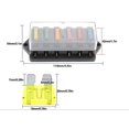 thumbnail image 2 of Bh-4p 12v 24v 32v Caja de fusibles de portafusibles de cuchilla estándar de 6 vías para barco Camping Car y otro vehículo, con fusible de 10 cuchillas. Afortunado Sencillez, 2 of 5